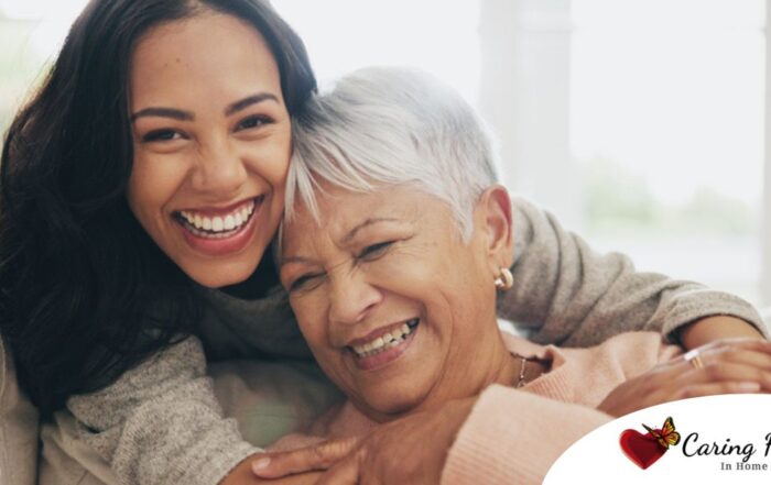 A happy, stress-free caregiver thriving in her career.