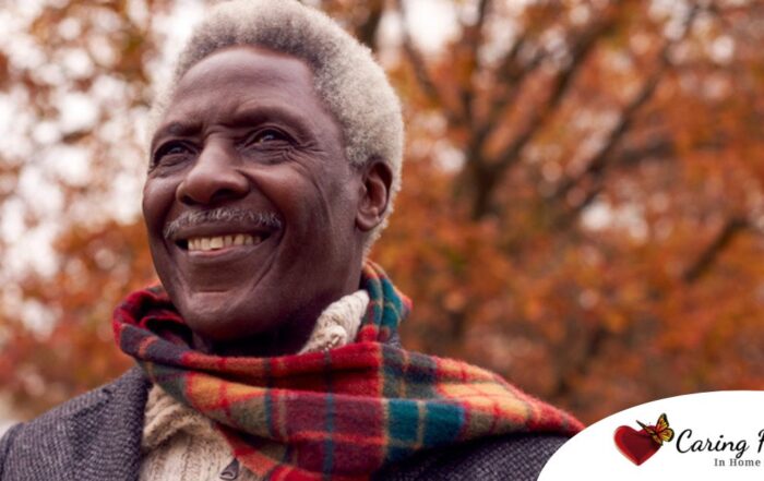 Senior home care helping a senior to manage seasonal depression.