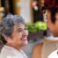 A senior benefits from healthy aging at home