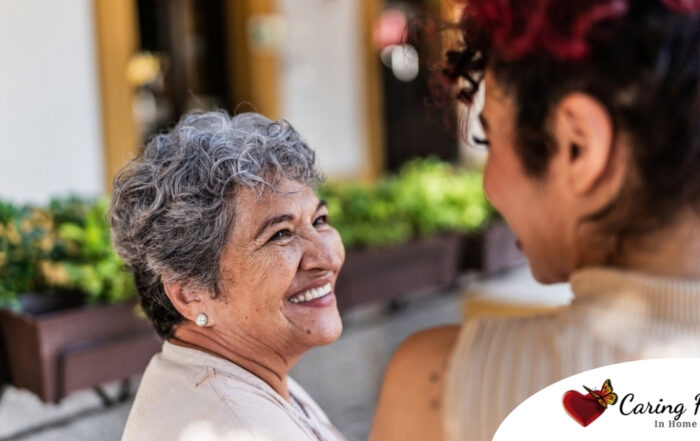 A senior benefits from healthy aging at home
